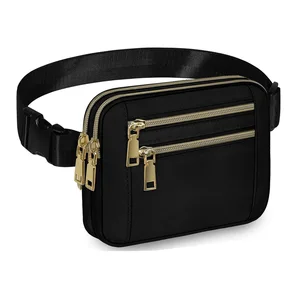 Wholesale Custom Sports Crossbody Belt Pouch Women Men's Waist Bag Fanny Pack with Adjustable Strap for Running Travelling
