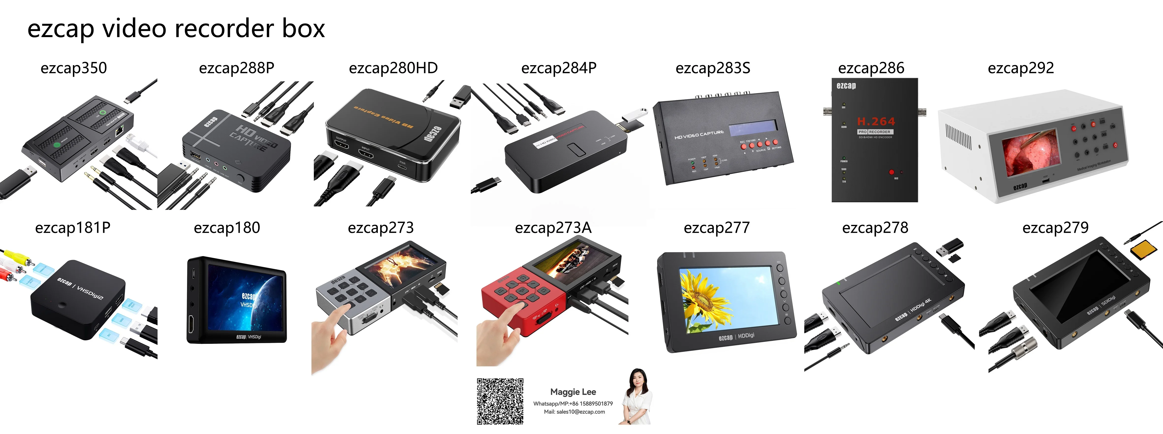 VHS Digitizer AV Recorder & Player - Convert VHS to Digital, Supports ...