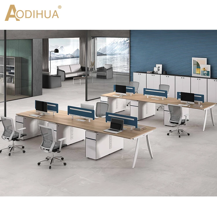 6 Person Office Desk White Executive Office Desk Modular - Buy Office  Furniture,Workstation Table,Office Desks Product on 