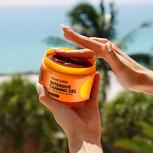 Calendula Infused Carrot Cream Quick Dry Tanning Gel Drops Cruelty-Free and Soothing for Sensitive Skin