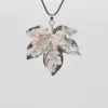 Pink crystal leather rope