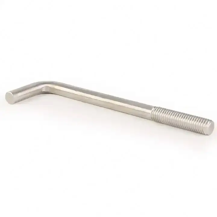 High Quality J Bout Electrical Ground Bolt Hoge Kwaliteit L-Shape Bolt with Plain Finish Made of Steel