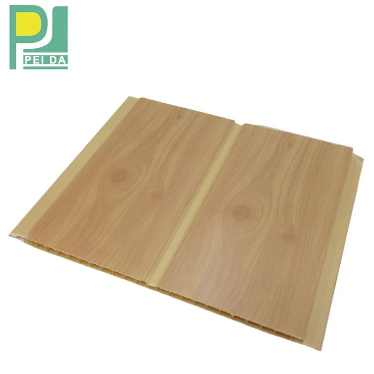 Durable 1m Wide Drywall Hollow Embossed Pvc Cladding Interior Wall Panels