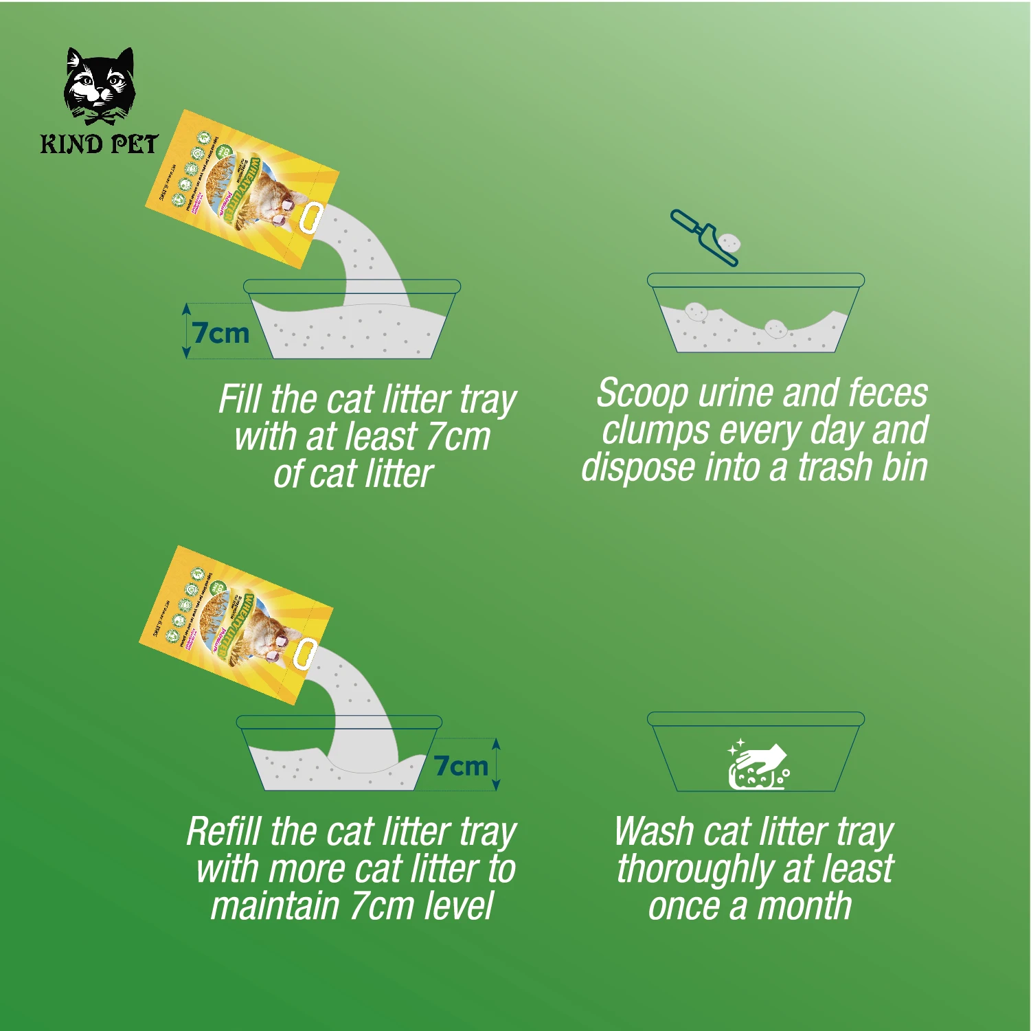 Wheat Flushable New Trend Wholesale Quick Absorption Cat Friendly