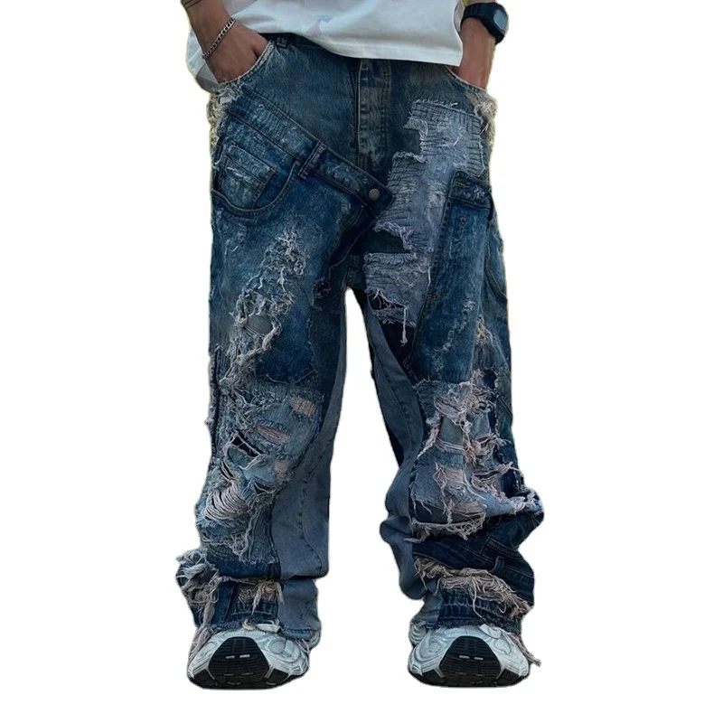 DiZNEW Wholesale Designer Luxury Brand Denim Jeans Casual Vintage Men's  Jeans 2024 Mens Straight Leg Jeans