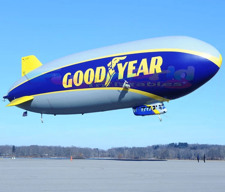 Wholesale Cheap PVC Airplane Zeppelin Dirigible Balloon Inflatable Blimp with CE Certification and Custom Logo for Advertising