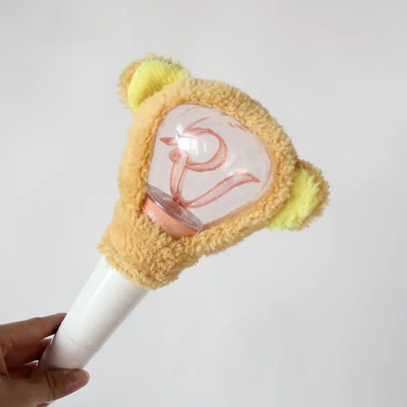 Meiliyizu Plush Cover For LED Light Stick, Kpop Concert Sleeve, Cartoon Decorative Sheath