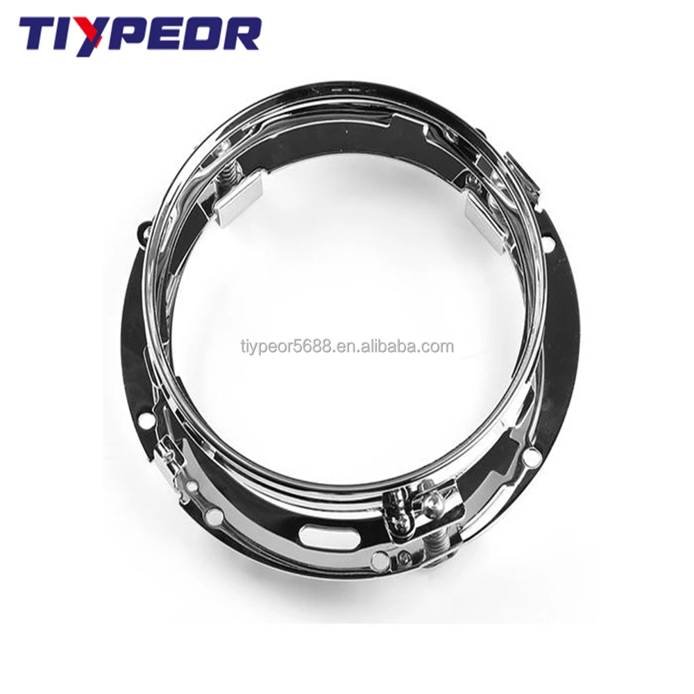  chrome 7 inch holder for motorcycle led headlight accessories-2