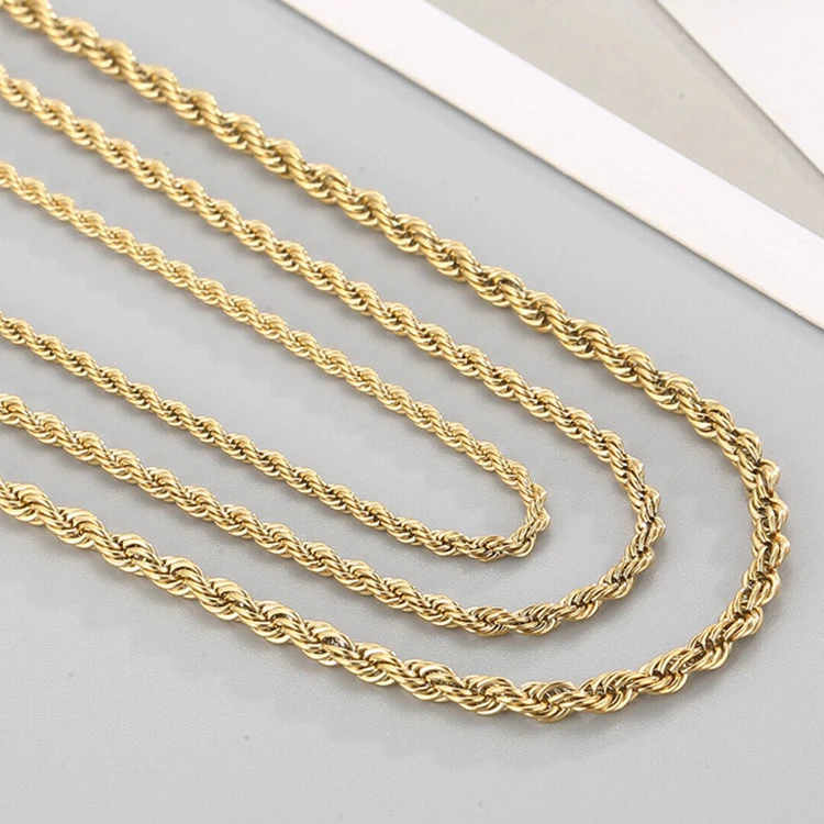 UMAOKANG Catena Di Gioielli In Acciaio Inox Placcato Oro, Catena