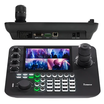 TV Broadcast Joystick Broadcast Joystick Keyboard Controller 4 Split Screen IP PoE Keyboard Controller for Church