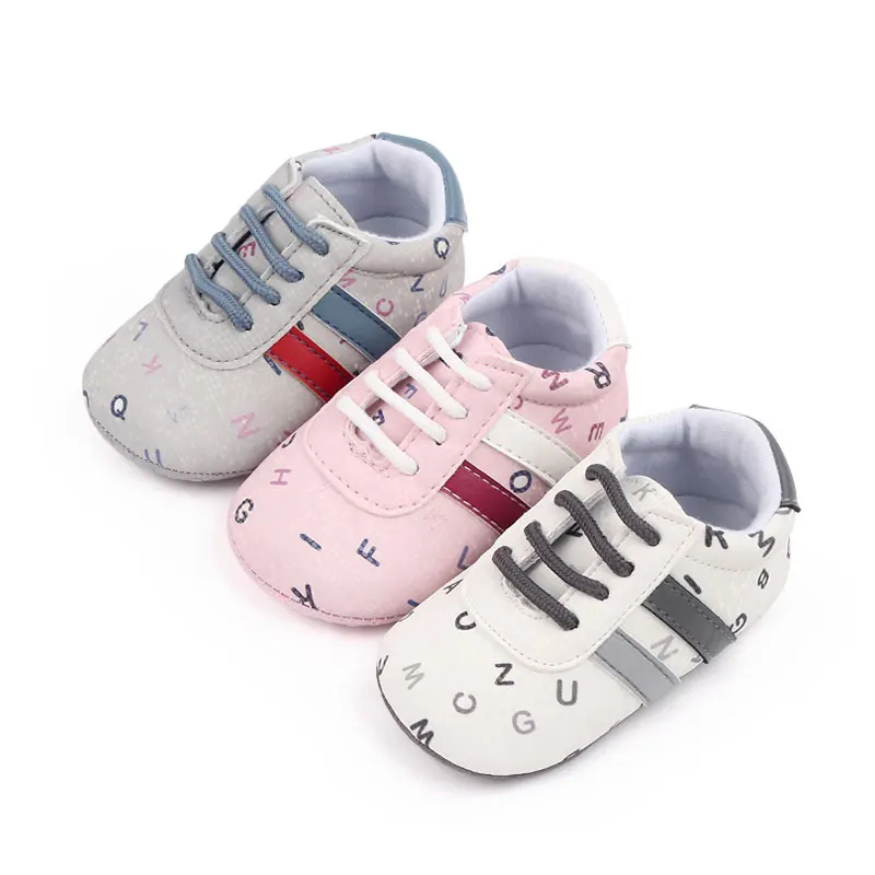 Hot Selling Spring& Autumn First Walking Prewalker Unisex Baby Toddler Shoes for Boys and Girls