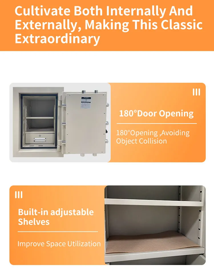 CEQSAFE 2 Hour Fire Proof Safe Box Cajas De Seguridad Coffre Fort Large Fireproof Safe for Home Digital Safe factory