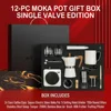 White 12-piece set, single-valve version