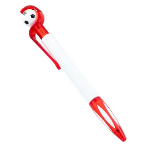 Sports Football-Shaped Cartoon Plastic Pens Retractable Multi-Functional Ballpoint Pen Customizable Logo