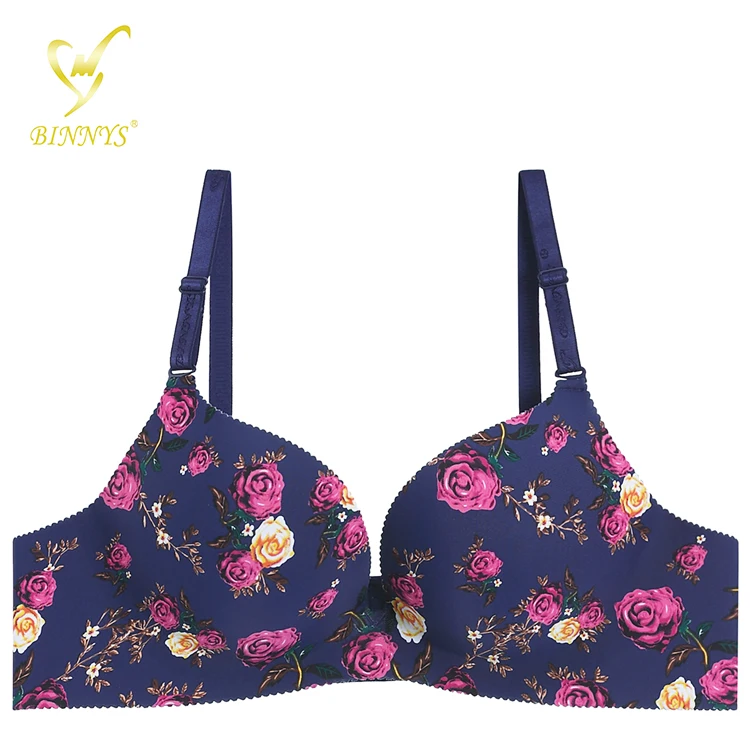 Binnys Most Beautiful Floral Shades Smooth Padded Bras(34C-40C) @ Best  Price Online