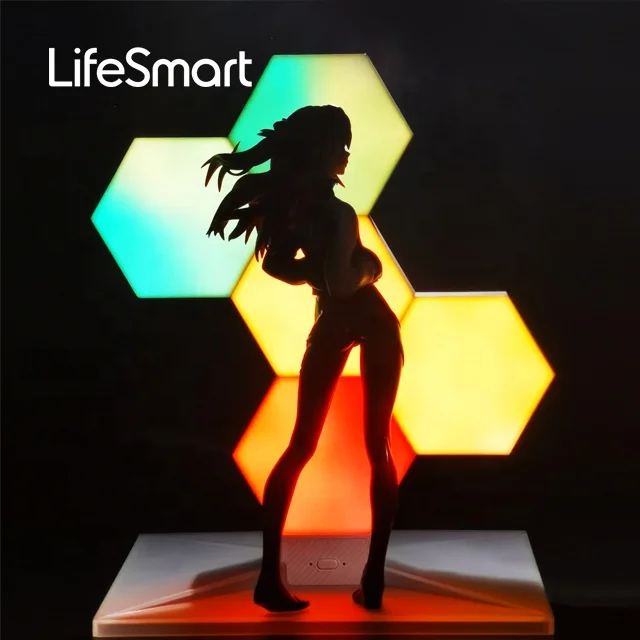 LifeSmart Cololight PLUS KIT Smart Hexagonal Light Halloween Decoration Light, Work with HomeKit, Google, Alexa LS167A7, 7PCS