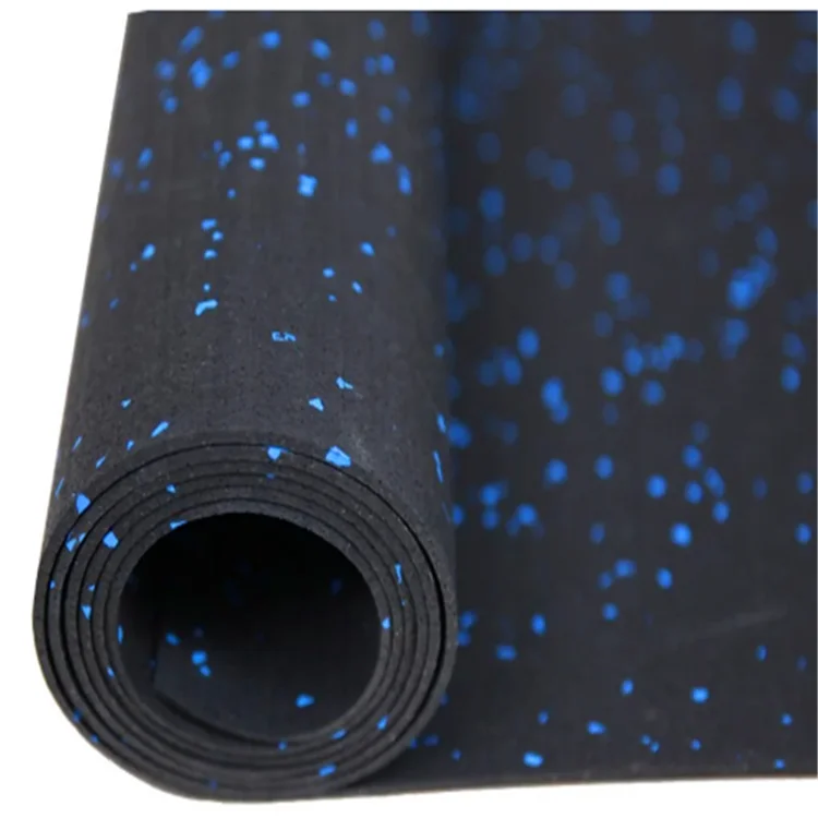 High Quality Anti slip Eco Friendly Crossfit Resilient EPDM Gym Rubber Flooring Roll  for Fitness