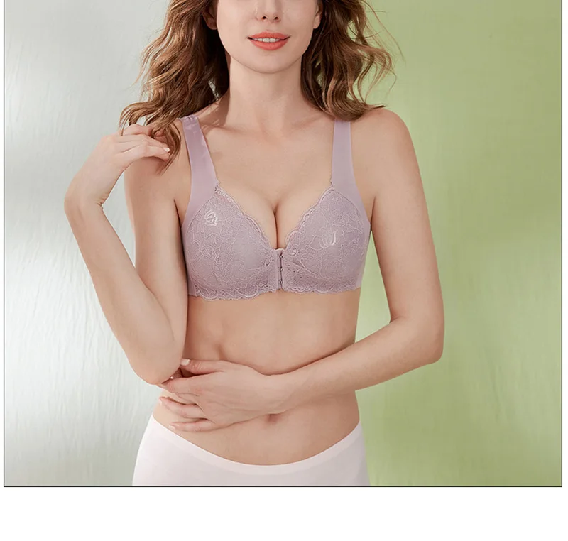 Sujetador sin costuras de talla grande para mujer, ropa interior