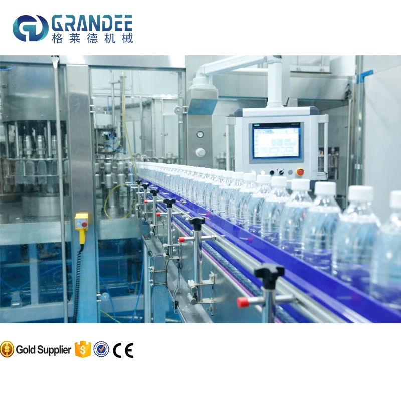 Automatic mineral liquid water filling machine production line for 500ml small plastic bottle