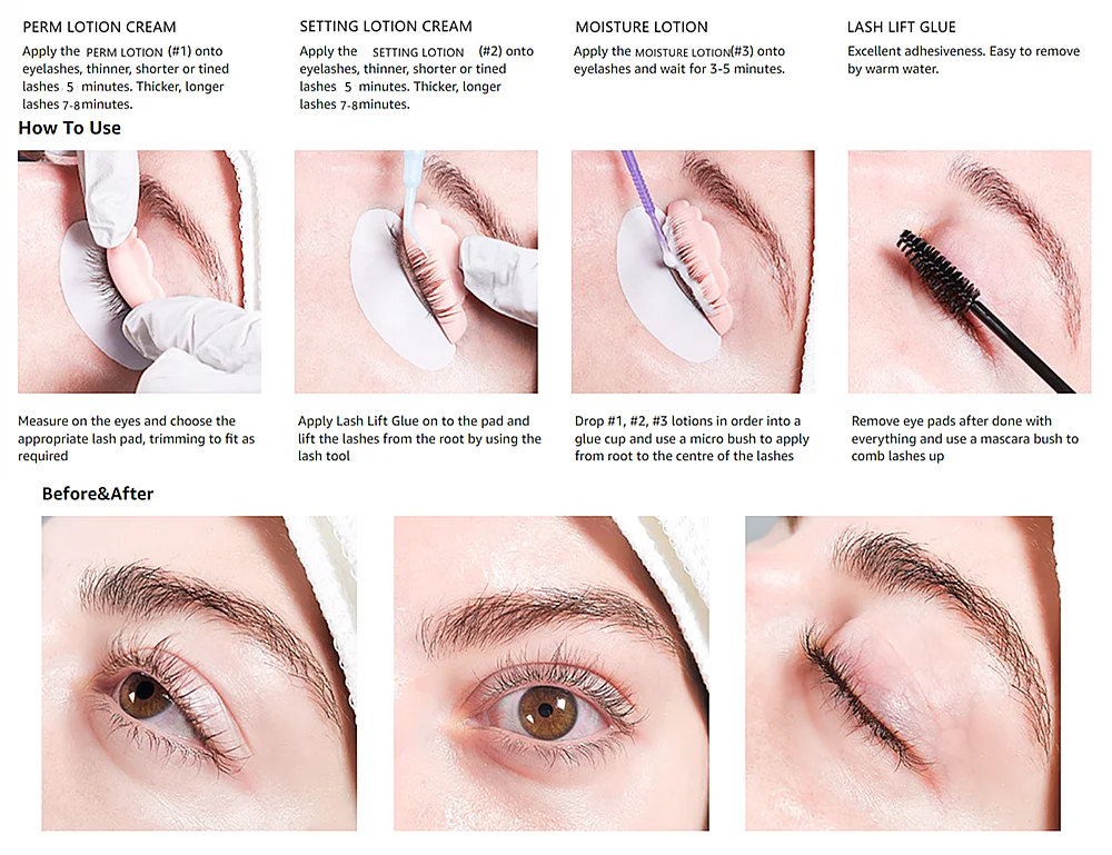 Lash Lift Solution Sachet Kit 5 Minutes Lash Brow Lamination Mild