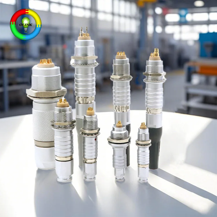 4 Pin Quick Release Push-pull Self Locking Connectors for Cameras and Diagnostic Imaging Equipment