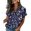 Floral azul marino