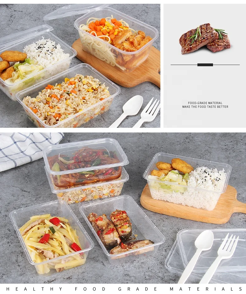 Buy Wholesale China Microwaveable Takeaway Disposable Transparent Plastic Food  Container Eco-friendly Pp Box & Disposable Plastic Food Container at USD  0.08