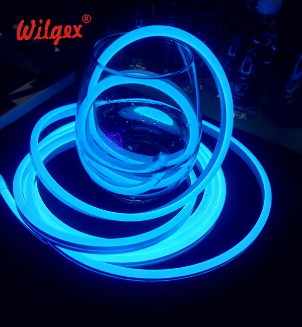 12V 24V Neon LED Flex Light - 6x12mm Ultra Thin Silicone Tube, Mono Color Strip Lights for DIY Home Bar Sign Decoration
