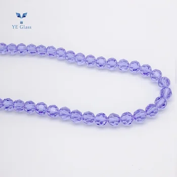 Wholesale Purple Glass Beads Crystal Glass Charms Earth Pearl Beads