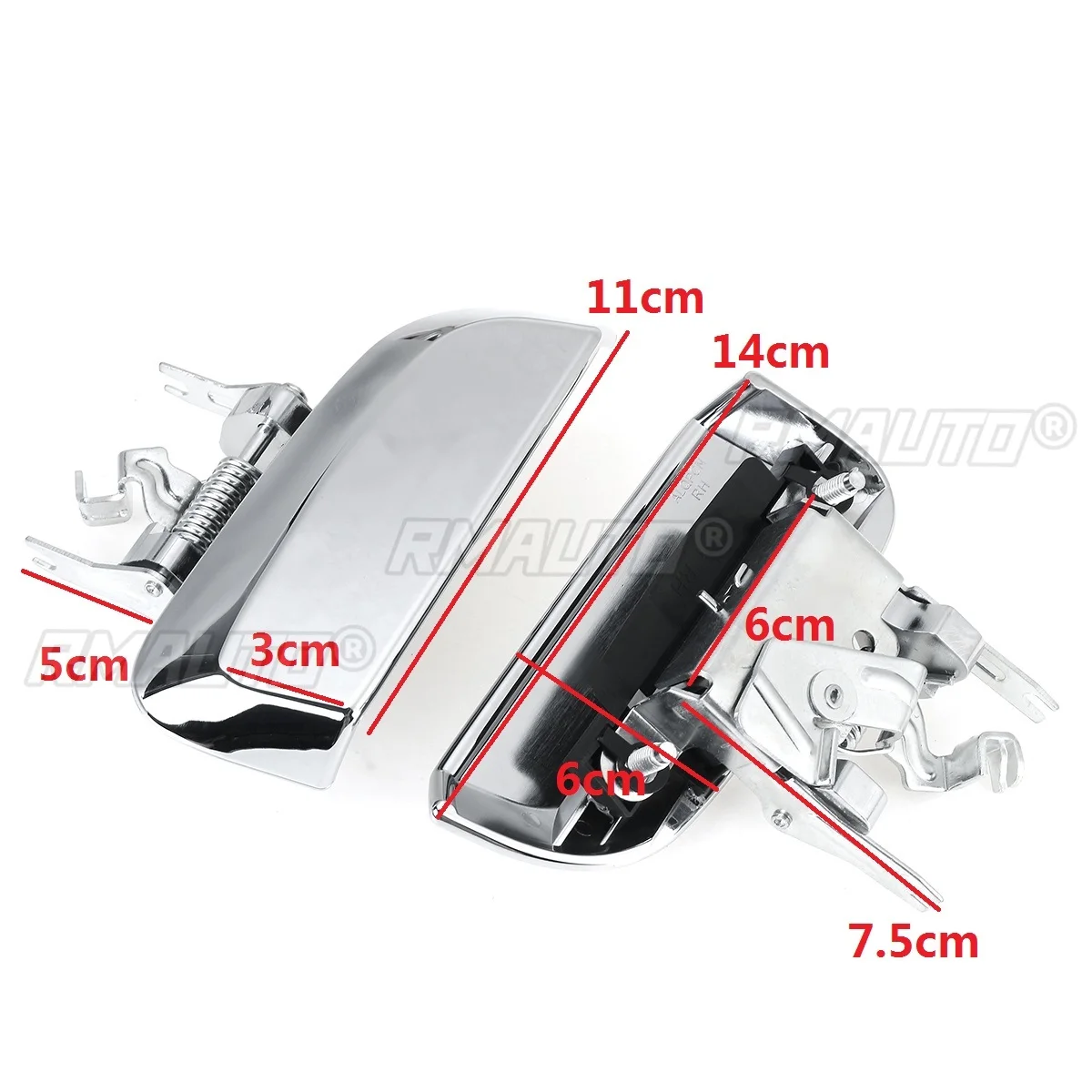 LAHMNR Exterior Door Handles For Nissan For Pathfinder R51 2005