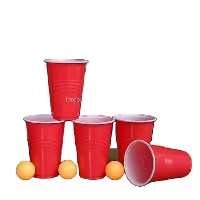 Custom Logo Eco Friendly Disposable Pp Red Wholesale Colored Party Game