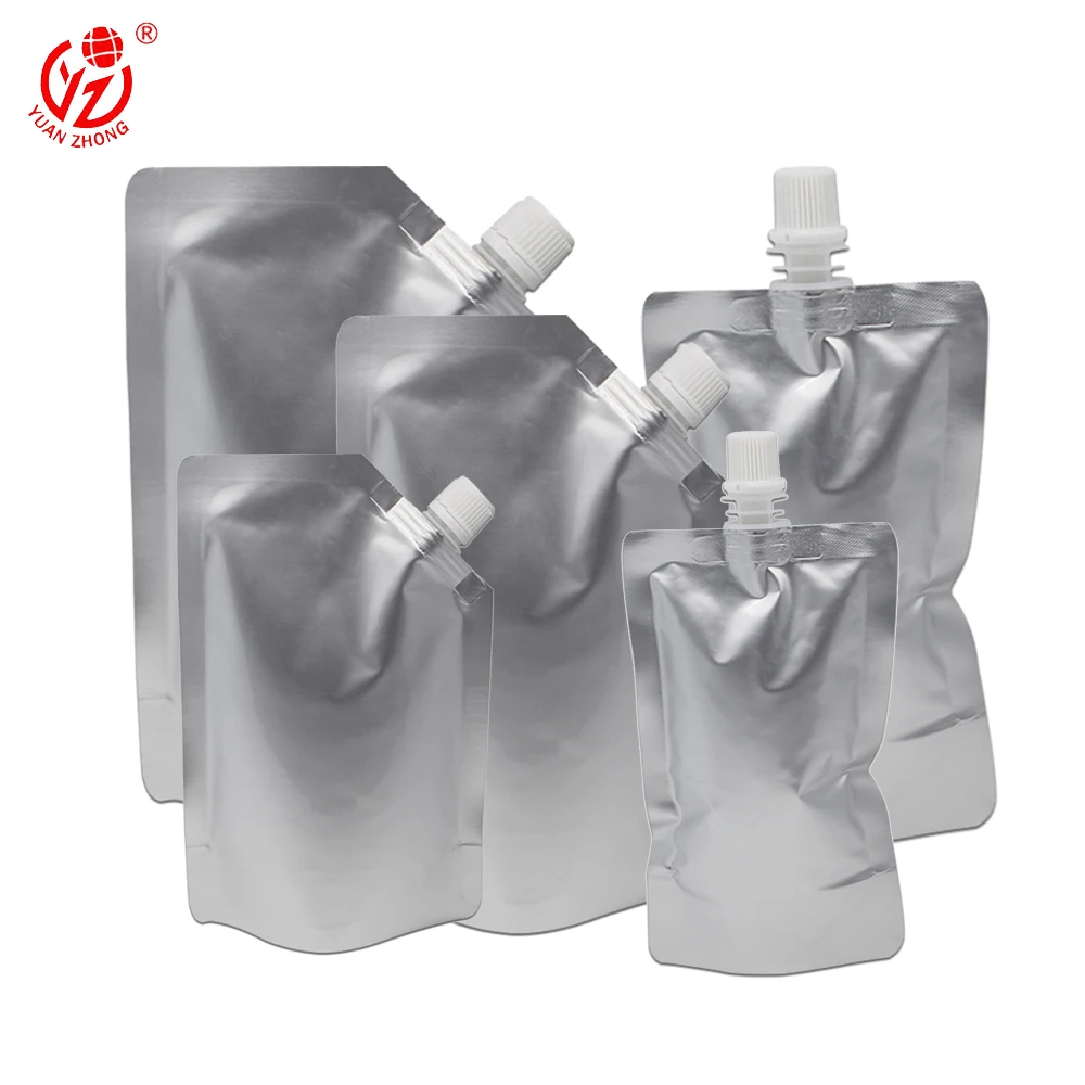 Custom Printed Liquid Packaging Stand-Up Drink Pouch Children's Food Jelly Juice Spout Bag Durable Plastic Spout Bag Squeeze