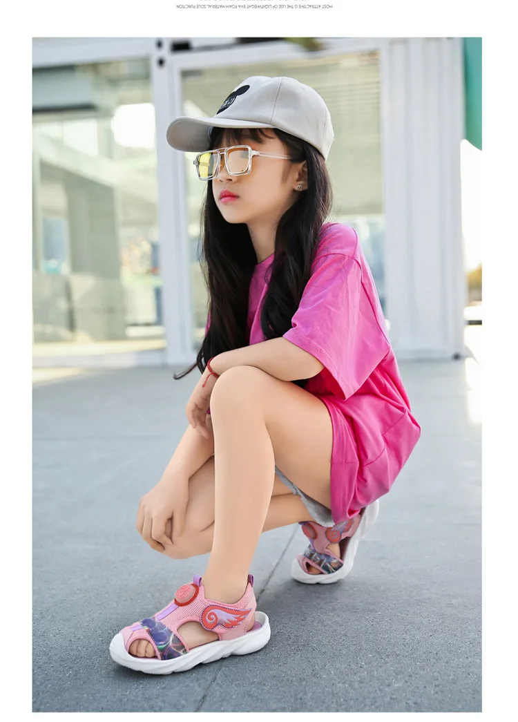 
2021 оптовая продажа, летняя детская одежда с рисунками; sandalias de nina; Для мальчиков и девочек Веревка Пляжная из дышащего материала на платформе; Для ног на меху для детей; Сандалии для девочек 