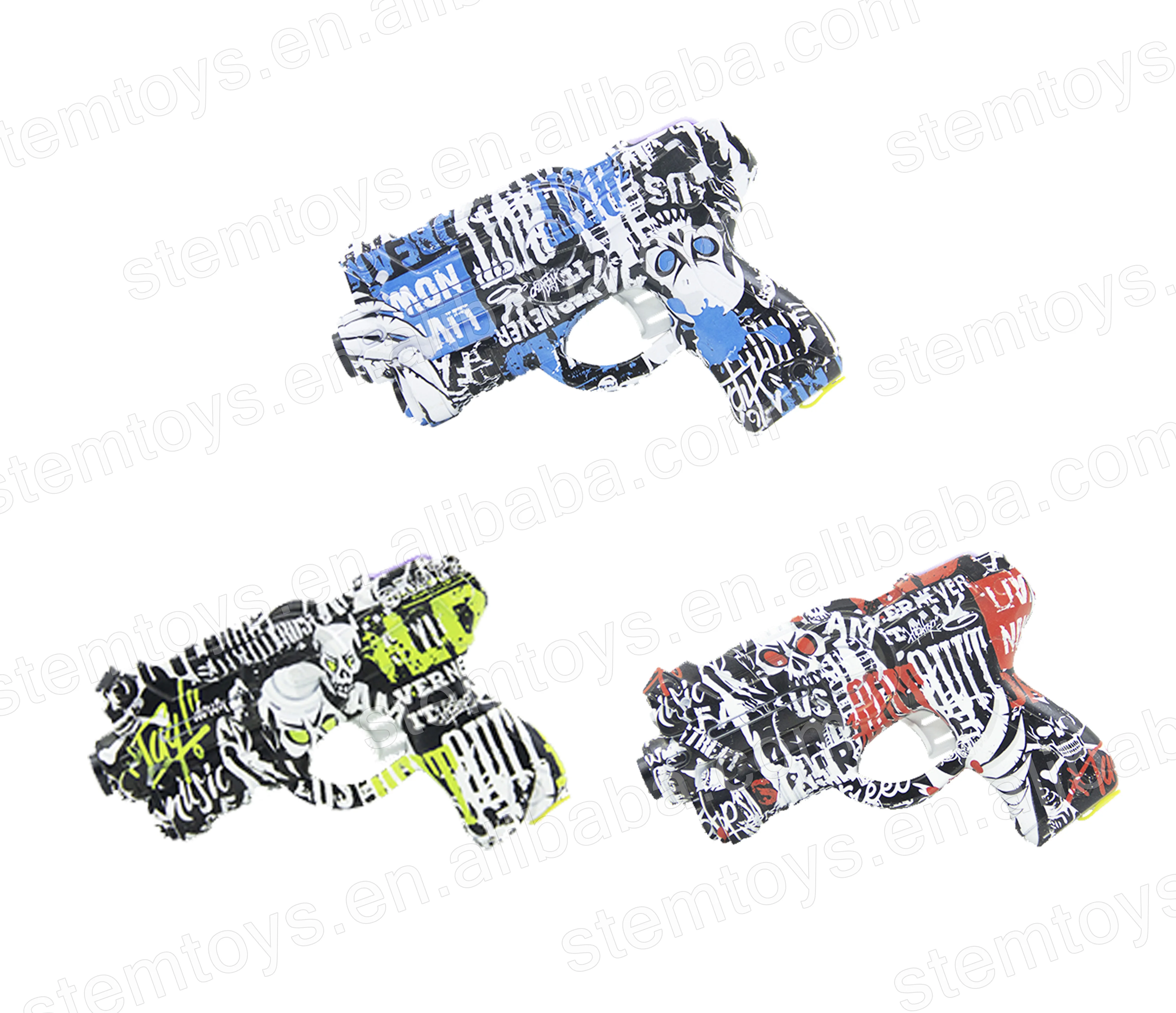2022 New Arrival Auto Bubble Light Sounds Toy Gun High-Speed Plastic Pistol Outdoor Toys Water Bullet Super Grow Future Thinking