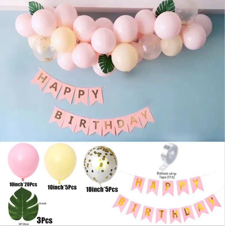 New Three Layer Cake Design Balloon Birthday Party Background Decorated Foil Balloon