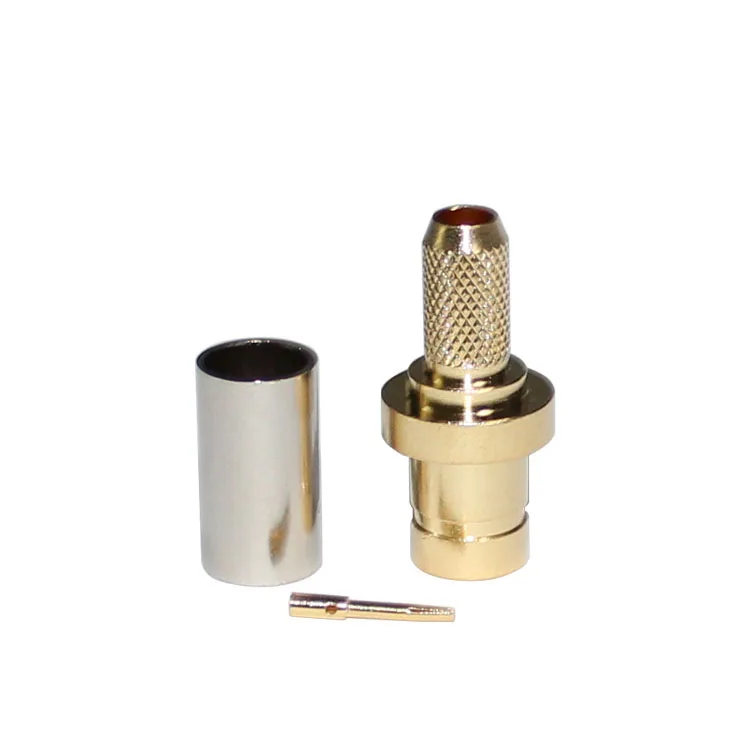 Good Manufacturer SMB-C-K3 Coaxial Connector All Copper Gold-plated SMB Female Connector for RG58 RG142