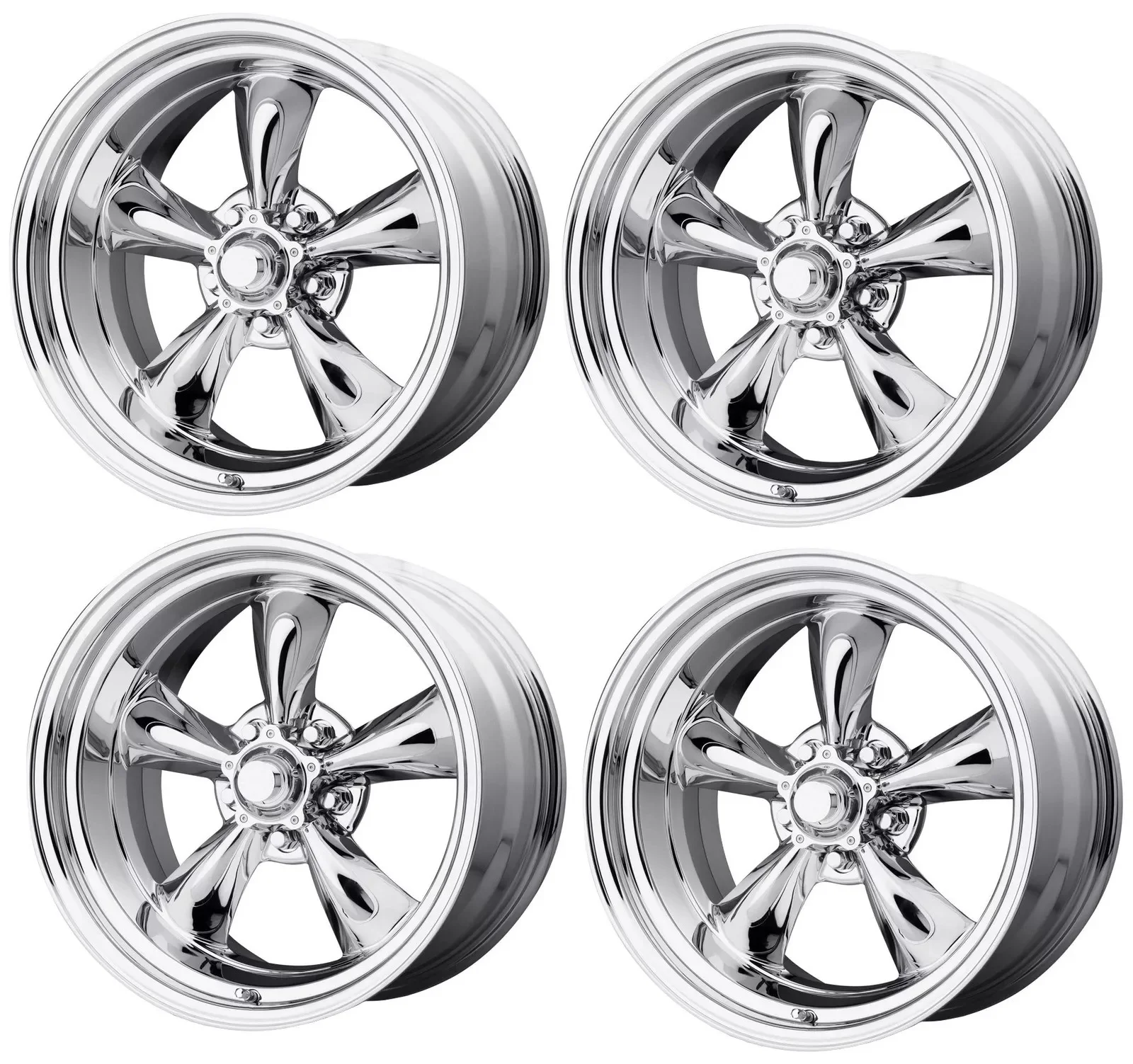 SW VN515 Torque Thrust Forged Rims Retro Style Polished & Matte Black ...