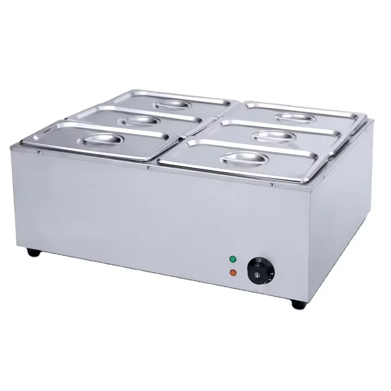 Electric Bain Marie Stainless Steel Restaurant Buffet Food Warmer Machine