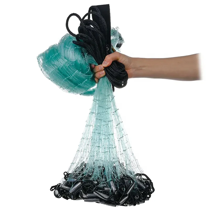 10 foot fishing net WUPYI Net,10FT/14FT/18FT/22FT Hand Mesh Cast Saltwater Clear Bait Casting Net w/Hollow Sinker (10) : Sports & Outdoors Nets by Bait Buster Bait Buster Bait Cast Net: