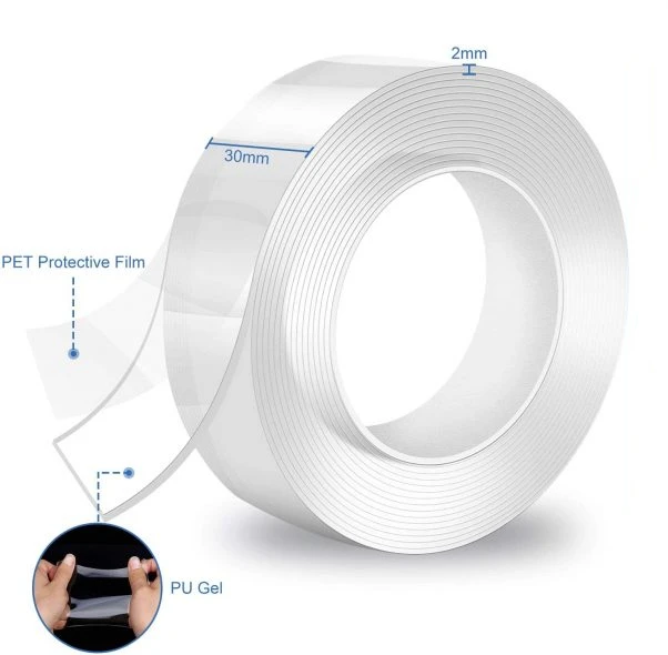 1 3 5 Meters Nano Tape Double Sided Tape Transparent Notrace Reusable Waterproof Adhesive Tape Buy Nano Tape Double Sided Tape Transparent Adhesive Nano Tape Nano Tape Washable Product On Alibaba Com