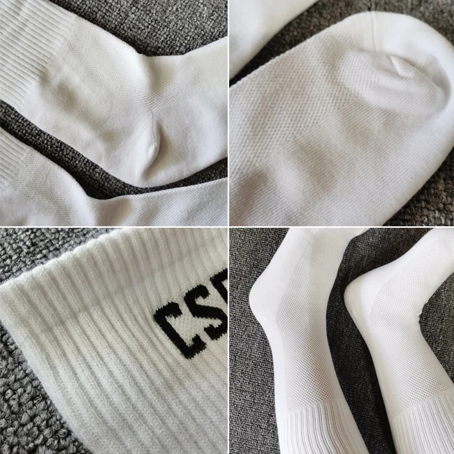 B81 Free Sample Sports White Socks Custom Logo Yoga Causal Soccer Basketball Crew Running Made in China supplier