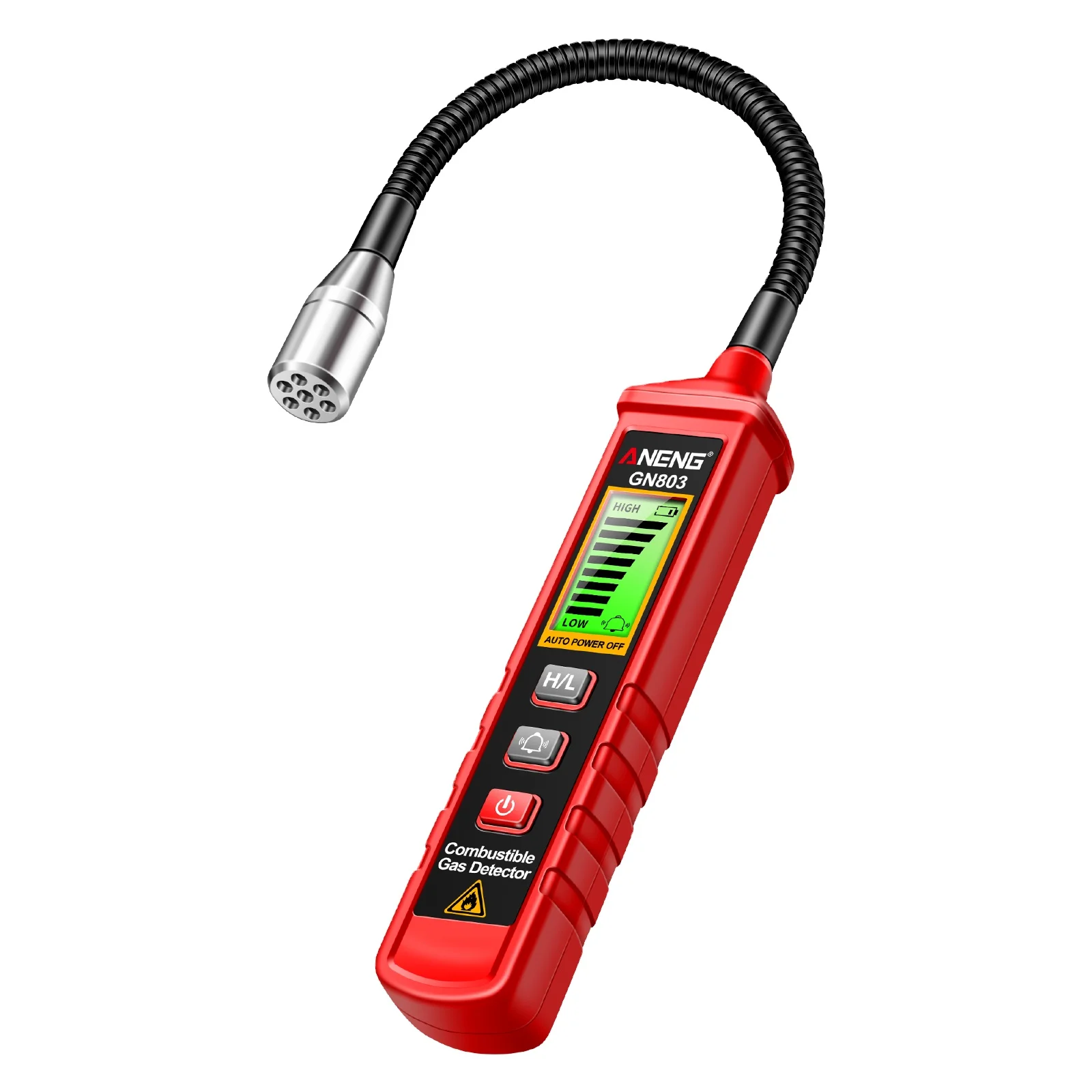 ANENG GN803 Handheld Gas Leak Detector Methane Combustible Gas Testers Portable Gases Concentration Analyzer Meter Leakage Tools