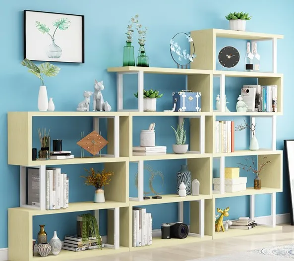 Modern Style Floating Cube Shelf Rectangular Wall Shelf Geometric Display Wall Shelf