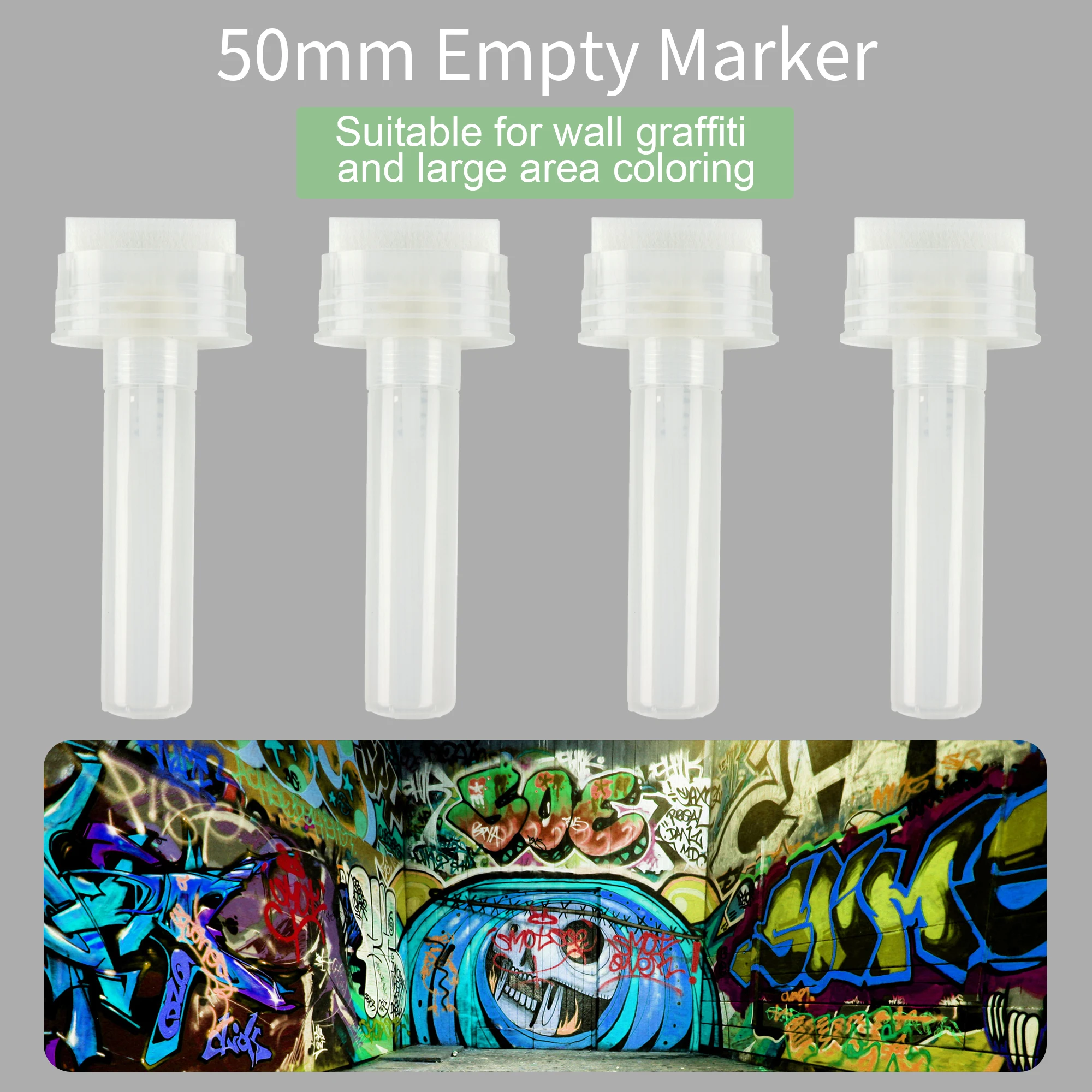 Refillable Paint Pens 50mm Empty Acrylic Marker Tubes