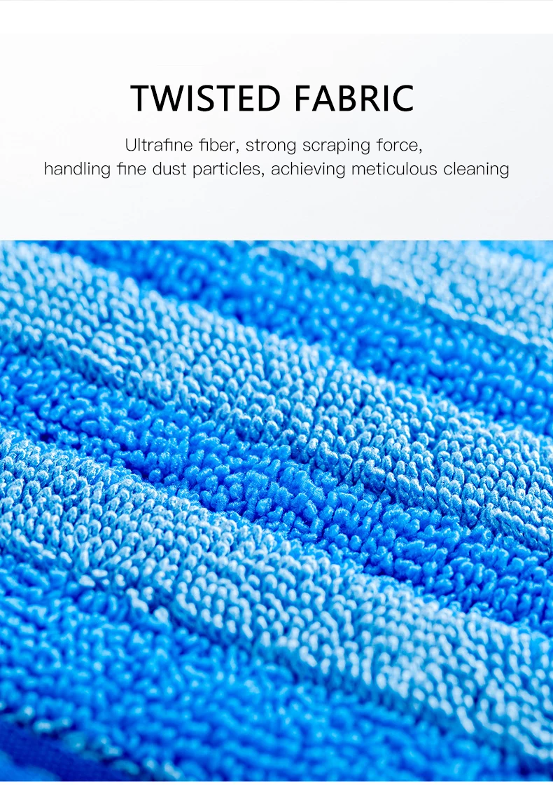 High Quality Super Absorbing Microfiber Cleaning Mop Pads Microfiber