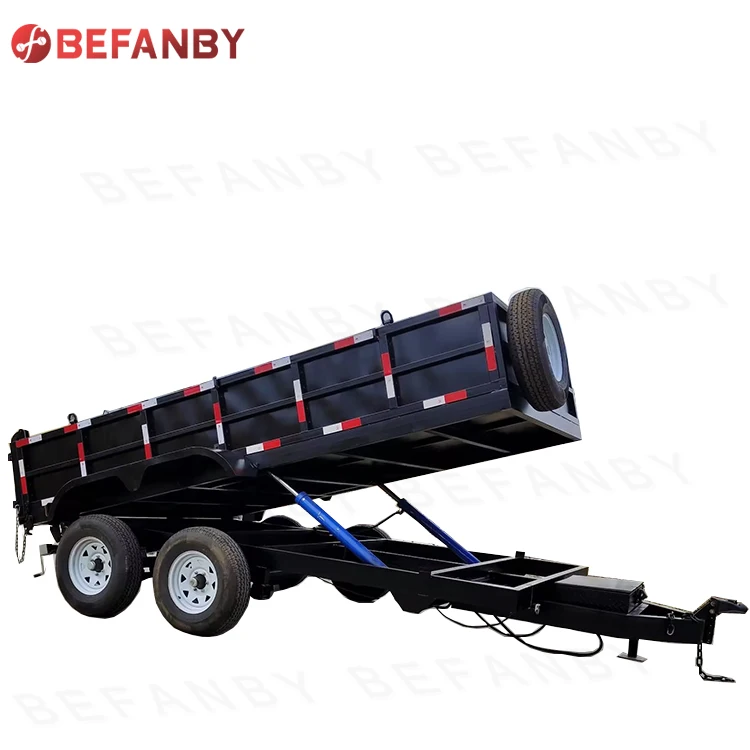 Hot Deal Tipping Dump Trailer Pj 16' Hydraulic Disk Brake Trailers Pj ...