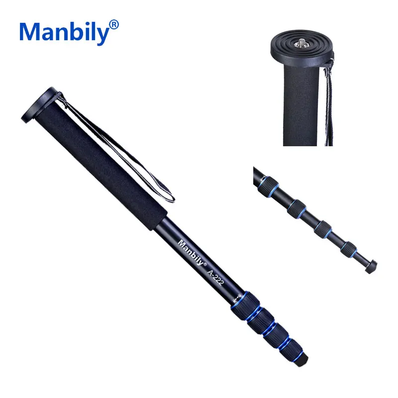 Manbily Photography A-222 Sections Aluminum Monopod,walking
