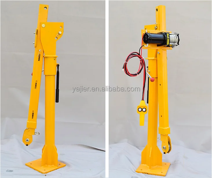 Lift 1 Ton Portable Lift Hydraulic Boom Mini Pickup Truck Crane 1 Ton