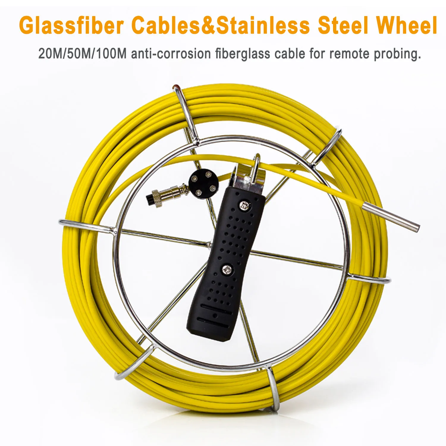 6.5MM Pipe Camera with 7Inch  HD1080p Color Screen, Sewer Inspection Camera with 16GB Video Recording for pipeline Inspection