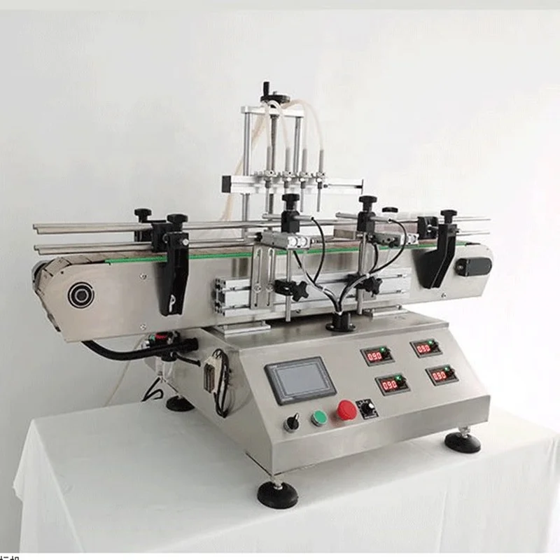 Automatic Desktop Small Volume Liquid Filling Machine Capping Machine Labeling Machine Whole Filling Line